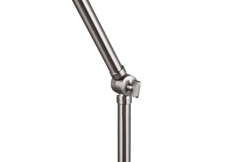 Piantana da Interno Attacco E27 in Metallo Nichel Satinato 