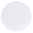 Set 4 Tovagliette con Frange Ø38x0,3 cm  in Carta effetto Juta VdE Tivoli 1996 Shades of Stones