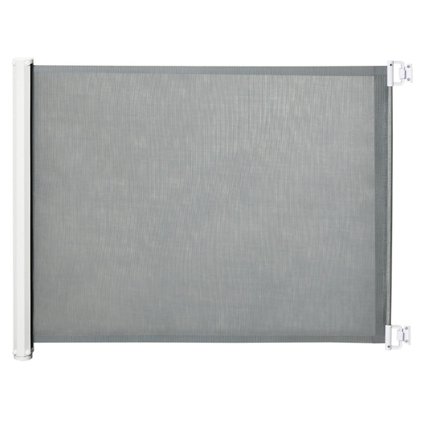 prezzo Cancelletto per Cani Estensibile 115x82,5 cm in Poliestere e Acciaio Bianco e Grigio