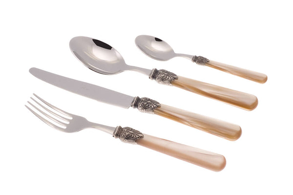 acquista 24-teiliges Besteckset aus Rivadossi Sandro Elena Champagner Edelstahl