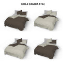 Copripiumino con Sacco e Federe Doubleface Marrone\/Panna