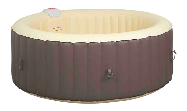 Vasca Idromassaggio da Esterno Gonfiabile Riscaldata 2-4 Posti Ø180x65 cm Ease.Zone Marrone acquista