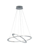 Lampada a Sospensione da Interno a LED in Metallo Nickel Opaco