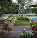 Erba Sintetica per Giardino 30 mm Fondo Drenante Verde Varie Misure