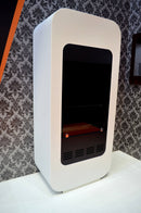 Camino a Bioetanolo da Pavimento 122,5x55 cm con Vetro Empire 2 Bianco