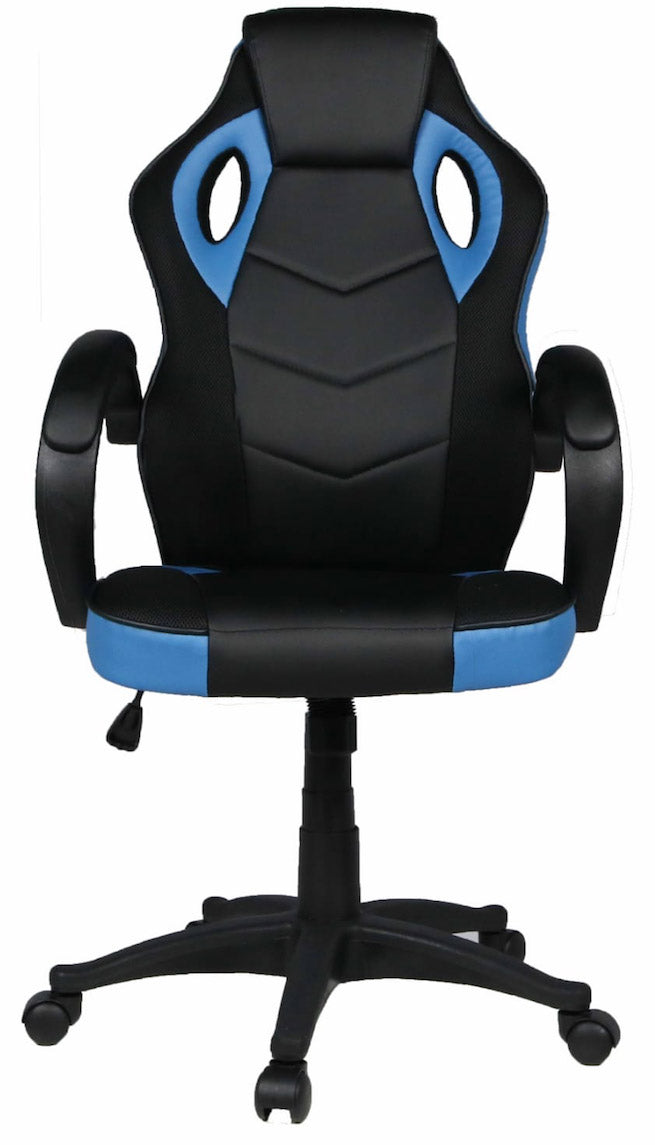 Sedia Gaming 59x120 cm in Similpelle Blu