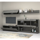 Parete attrezzata Aktif cemento beton 280x180 cm