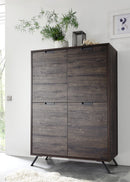 Mobile Alto da Salotto 4 Porte 152x106x50cm TFT  Palma Wengè CLEAF