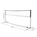 Rete per Pallavolo Tennis Portatile 4x1,3x1,58 m  Nera