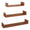 Set 3 Mensole da Parete 60-50-40x15,5x8 cm in Fibra di Legno Calamita Ciliegio