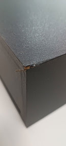 Mensola da Parete con 2 Cassetti 88,2x13,4x20 cm in Fibra di Legno Domino Nero Seconda Scelta