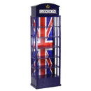 Libreria 6 Ripiani 1 Cassetto 48x27xh146 cm in Legno London Blu