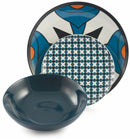 Servizio Piatti 18 Pezzi in Porcellana e Gres Villa d'Este Home Tivoli Cala Lisboa Multicolor