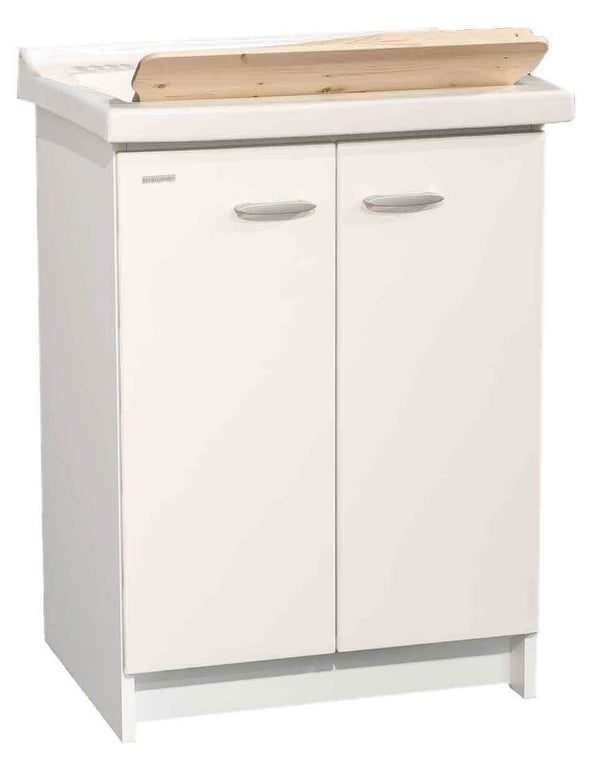 acquista Waschbeckenunterschrank 63 x 50 x 87 cm 2 Holzdielentüren Montegrappa Acqua Marella glänzend weiß