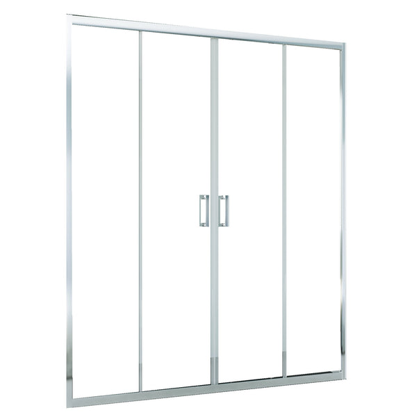 Porta Parete Doccia 2 ante Scorrevoli Centrali in Cristallo Trasparente 6mm H195 Bonussi Tosca Varie Misure acquista