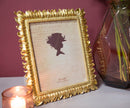 Cornice Glam Petalo 23x1,7x28 cm in Resina Oro