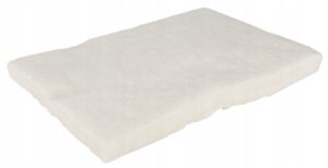 Lana in Fibra di Ceramica 30x20x2,5 cm Ricambio per Bruciatore Camino a Bioetanolo Bianco