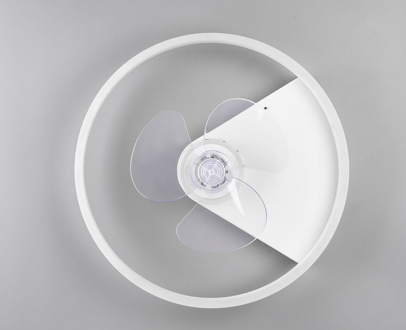 Plafoniera con Ventilatore da Interno a LED SMD Ø50 cm Metallo Bianco Opaco