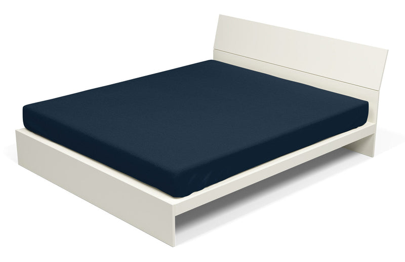 Lenzuolo Sotto con Angoli ed Elastico Tinta Unita Blu Scuro