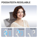 Sedia da Ufficio Ergonomica e Traspirante 64,5x62,5x112-122 cm con Supporto Lombare Dinamico 4D Multicolore      