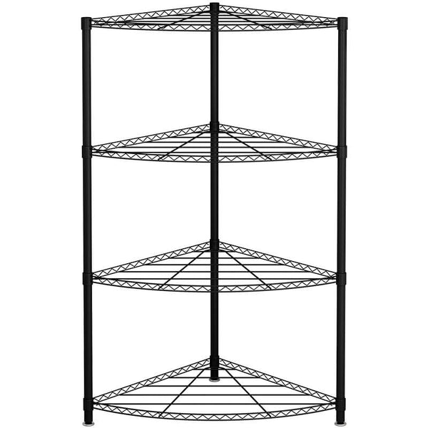 prezzo Ford Eckregal aus schwarzem Metall, 4 Regale, 44 x 44 x 117 cm