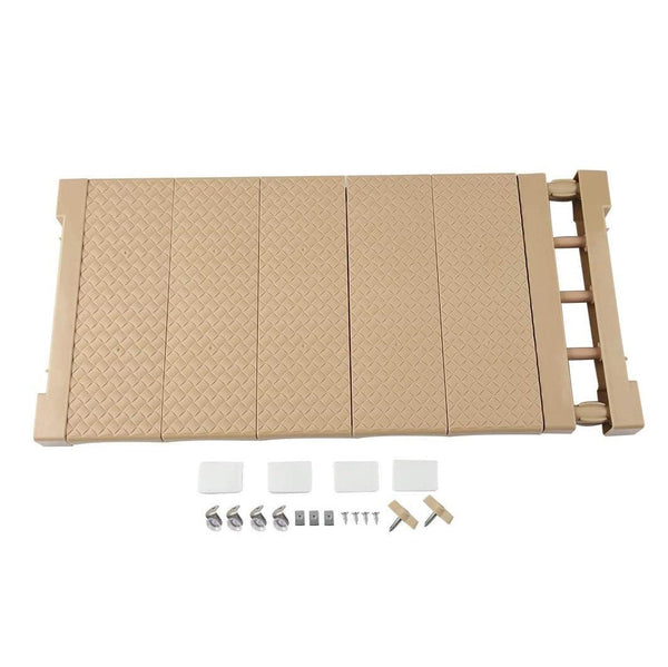 Ausziehbares Regal für Schränke 35x45cm Teleskopregal für Möbel Beige prezzo
