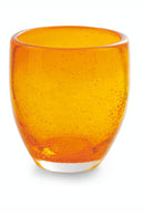Set 6 Bicchieri Ø7,3x10 cm in Vetro Soffiato Villa d'Este Home Tivoli Acapulco Arancioni
