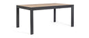 Tavolo Allungabile da Esterno 160-240x100x75h cm in Alluminio Belmar Naturale e Antracite  