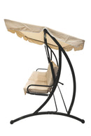 Dondolo da Giardino 3 Posti in Metallo Soriani Avorio