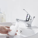 Miscelatore Rubinetto Lavabo in Acciaio con Tubi Allacciamento