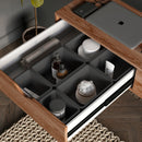 Contenitori Organizer Cassetti da Bagno 4 Cubi in Tecnoplastica Emuca Tidy Grigio Antracite