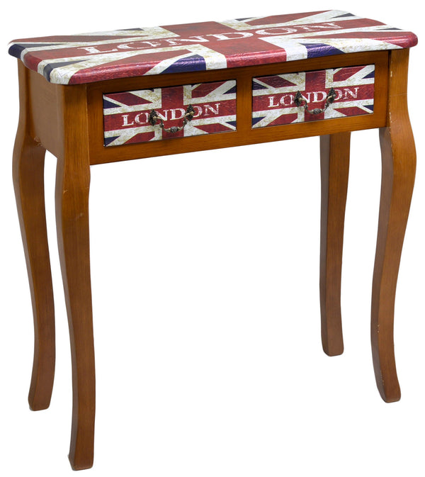 Konsole 2 Schubladen aus Holz Adami London prezzo