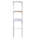 Appendiabiti in Legno 4 Posti con Mesola 40x13H160cm Stand Bianco