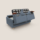 Divano Letto 3 Posti 200x94x97 cm in Tessuto Blu