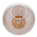 Lampada in rattan bianco con attacco cm Ø30,5xh29,5