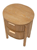 Comodino Goteborg 38x34,5x52 cm in Abete e MDF e Ferro      