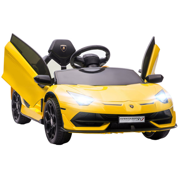 Macchina Elettrica per Bambini Licenza Lamborghini Aventador SVJ Roadster 12V Giallo acquista
