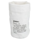 Sacchetto pane piccolo 13x30 cm in Cotone VdE Tivoli 1996 Bianco