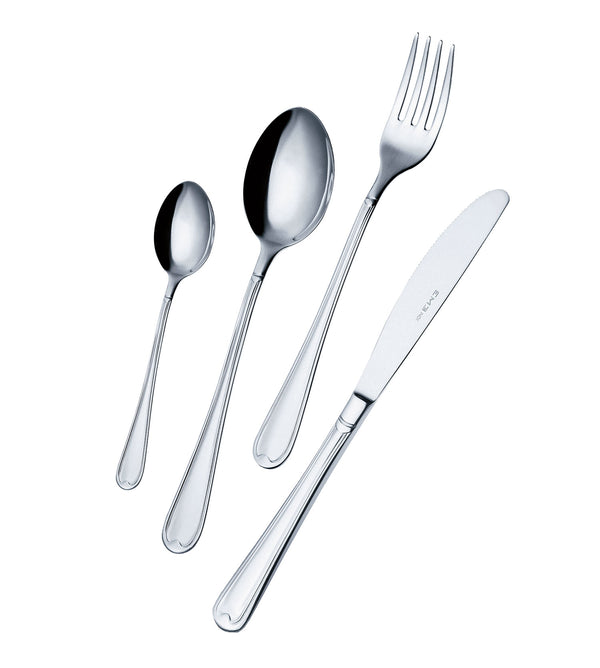 Service Besteckset 24-teilig in Eme Euro Edelstahl sconto