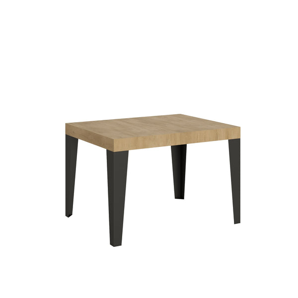 sconto Tavolo Allungabile 120-204x80x77 cm Flame Quercia Natura e Antracite