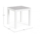 Tavolino 50x50x46h cm Kledi Bianco