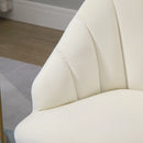 Poltrona Imbottita 63x65x84 cm in Velluto Bianca