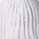 Portacandele resina nappina bianco cm Ø14xh25,6