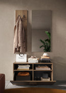 Set Ingresso Mobile 1 Anta a Ribalta Appendiabiti 91x36x165 cm e Specchio 50x110 cm Jupiter Mercure