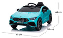 Macchina Elettrica per Bambini 12V con Licenza Mercedes CLA45 AMG Turchese 