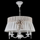 Lampadario Elegant in Metallo Bird Bianco Antique