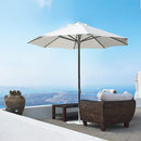 Ombrellone da Giardino Ø2,7 m Palo Ø48 mm in Alluminio Kraus Tre Bianco