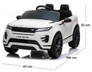 Macchina Elettrica per Bambini 12V Mp4 con Licenza Land Rover Evoque Bianca