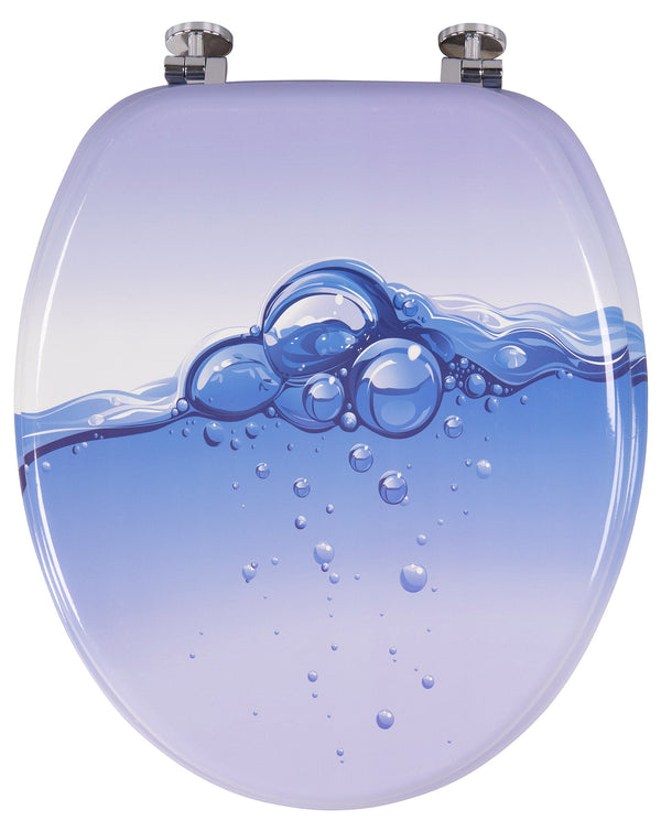 sconto Universal-WC-Sitz 5,5x38x45 cm in MDF Bubbles