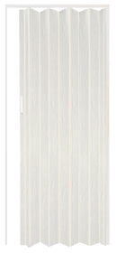 Porta a Soffietto da Interno 214x82 cm in PVC Chiusura Magnetica Bianco Venato